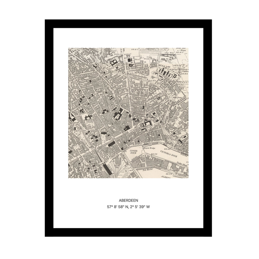 Old OS map of Aberdeen