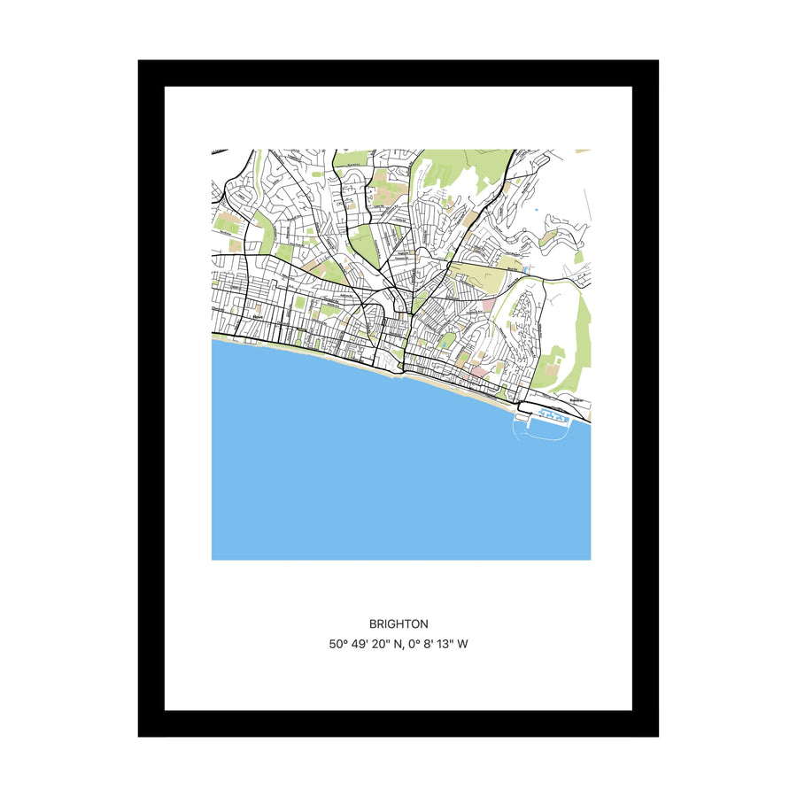 Brighton map print