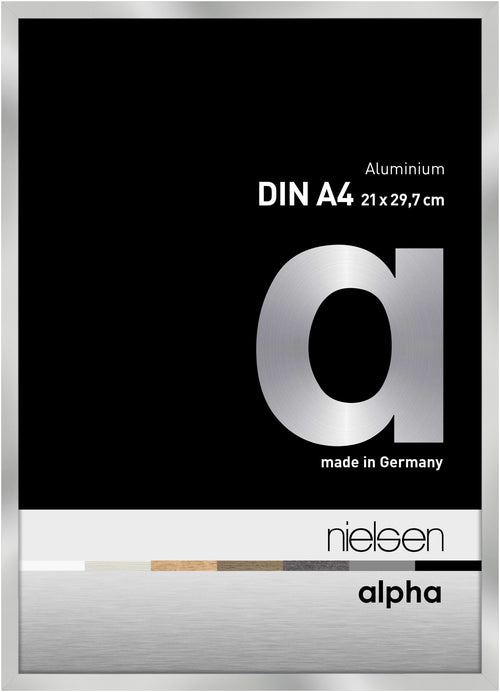 Nielsen Alpha polished silver aluminium picture frame