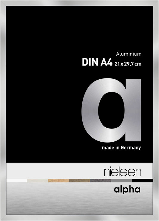 Nielsen Alpha polished silver aluminium picture frame