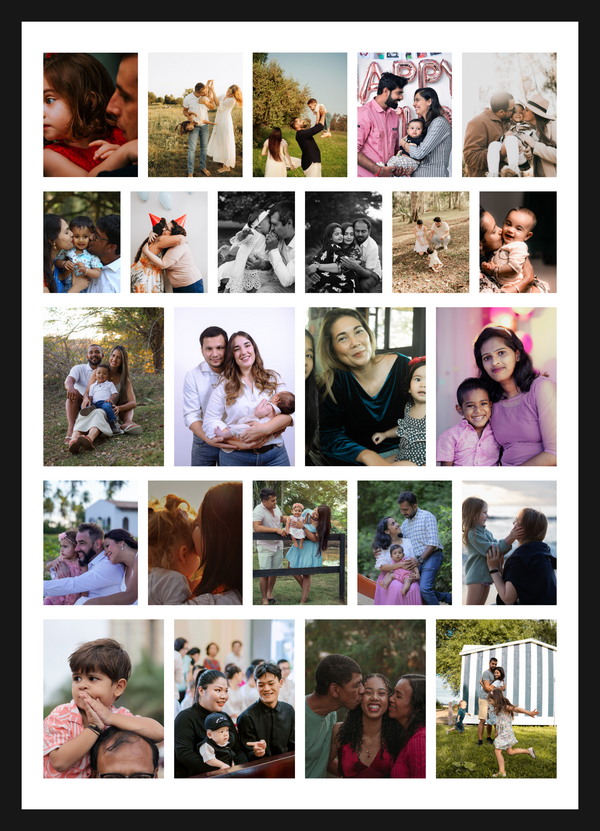 24 Photo Collage Print