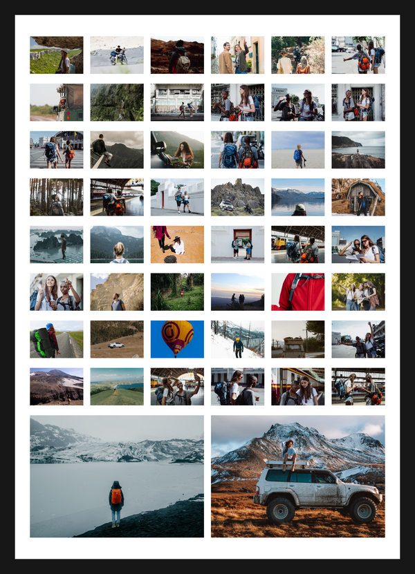 50 Photo Collage Print