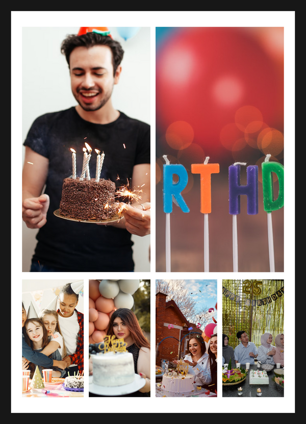 6 Photo Collage Print
