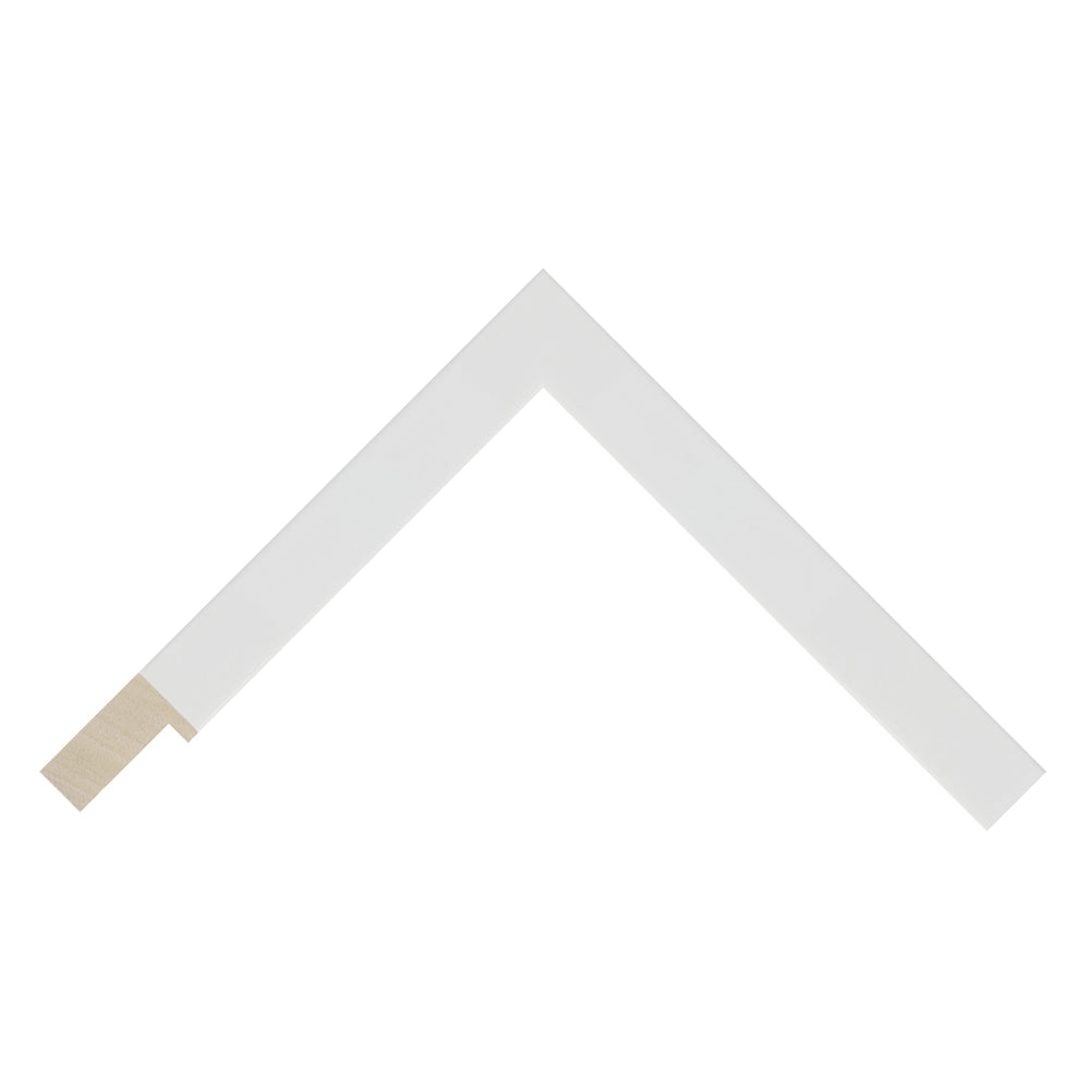 Gloss White Wood Frame (Closed Grain) / 20mm x 32mm
