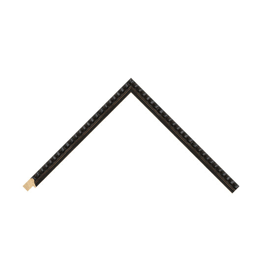 Black Wood Bobbin / 20mm x 25mm