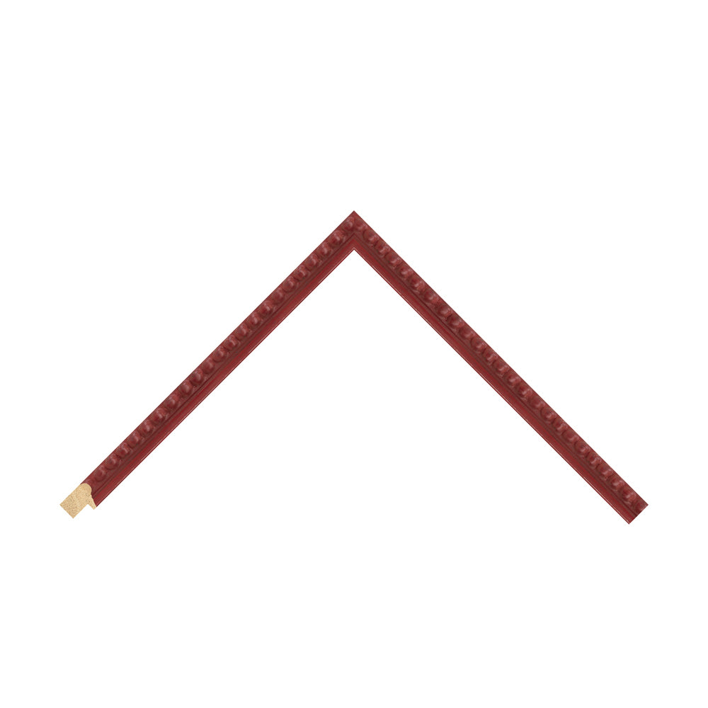 Dark Red Wood Bobbin / 20mm x 25mm detail