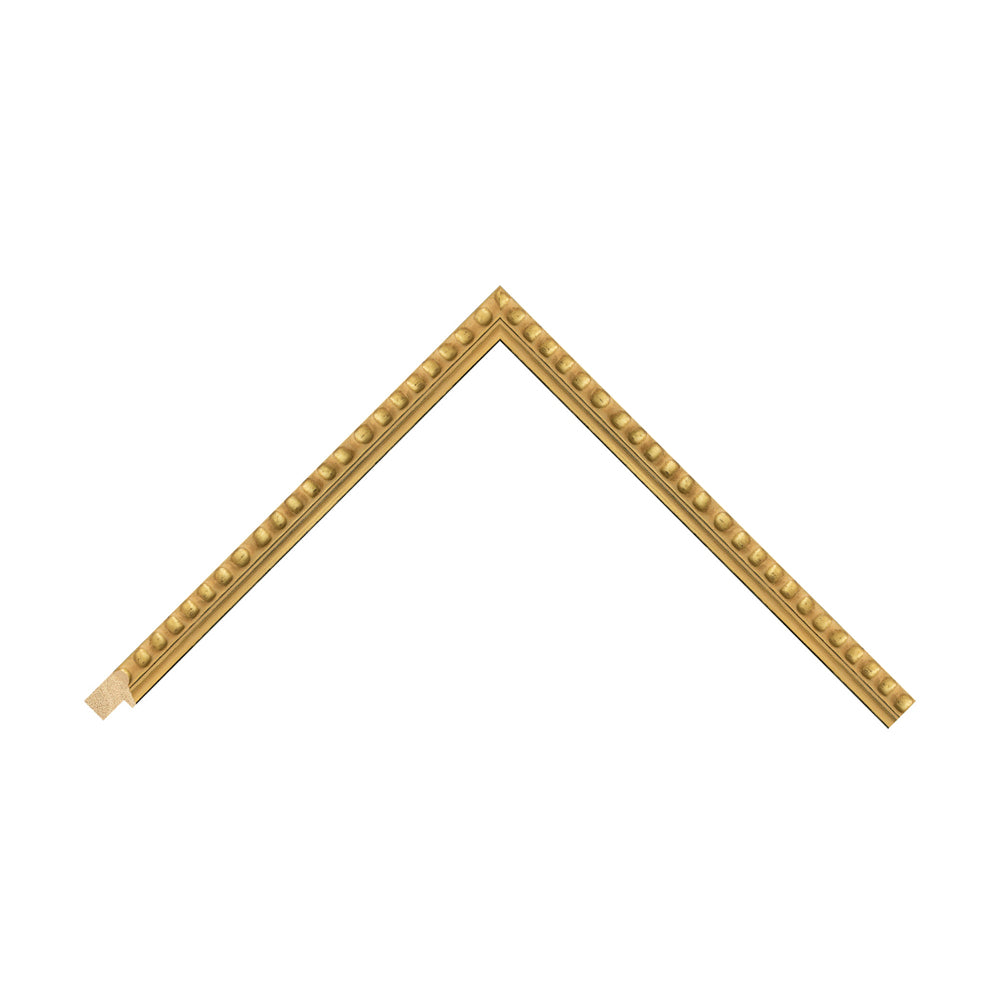 Gold Wood Bobbin / 20mm x 25mm detail