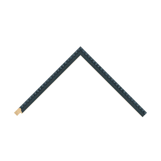 Midnight Blue Wood Bobbin / 20mm x 25mm