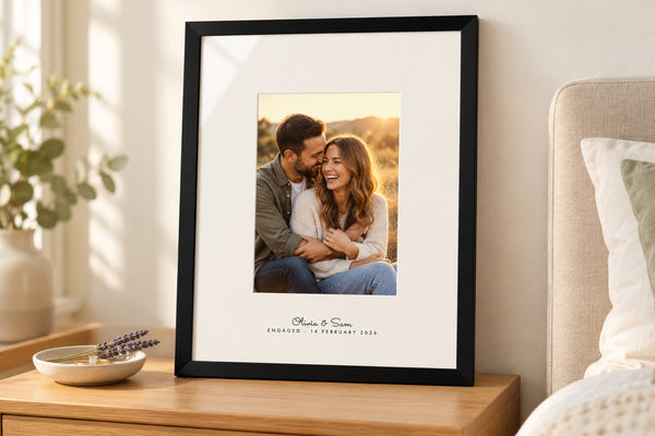 Personalised engagement photo frames