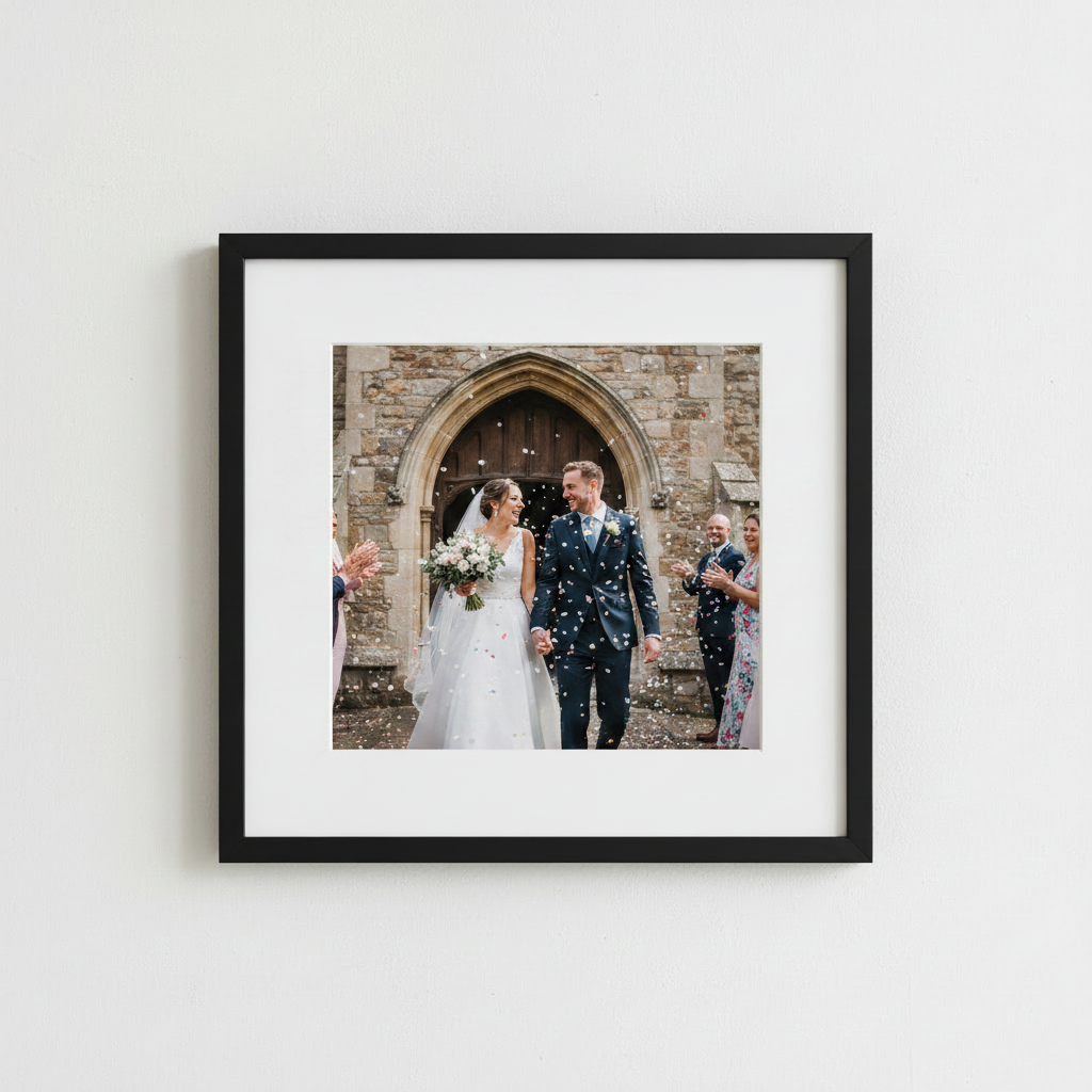 Framed wedding photo prints — preview