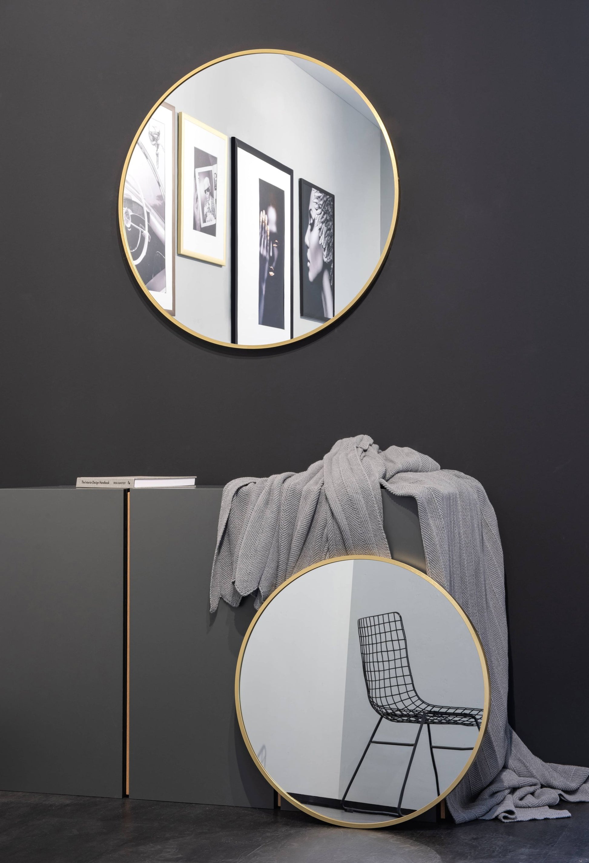 Nielsen Jaron Round Mirror in situ