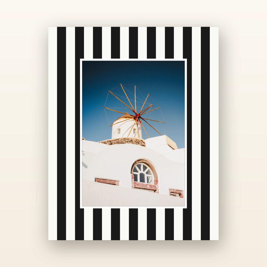 Black striped picture mount — acid-free picture mount with an 8x10 board and 5x7 opening