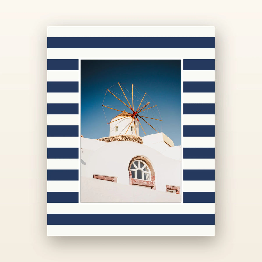 Horizontal Striped Picture Mats — acid-free picture mat with an 8x10 board and 5x7 opening