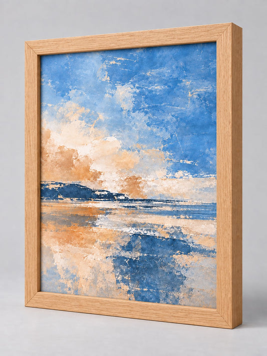Oak Frame (Open Grain) picture frame - whole frame, without a mount