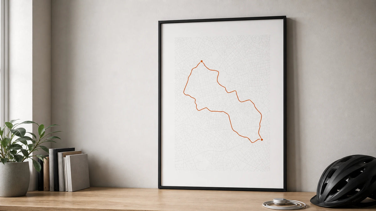 Personalised framed print as a Christmas gift for dad