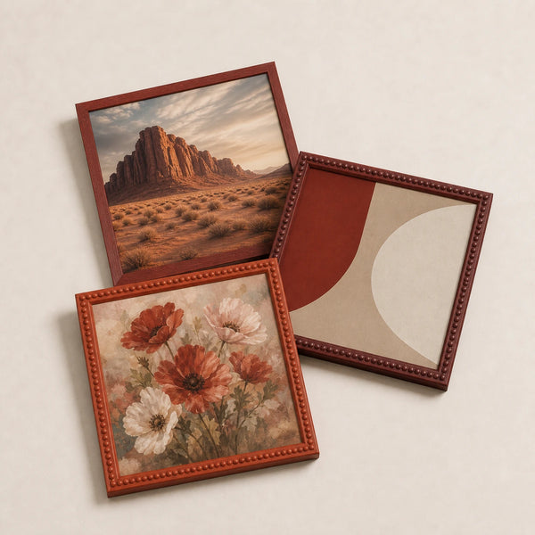 Red Picture Frames