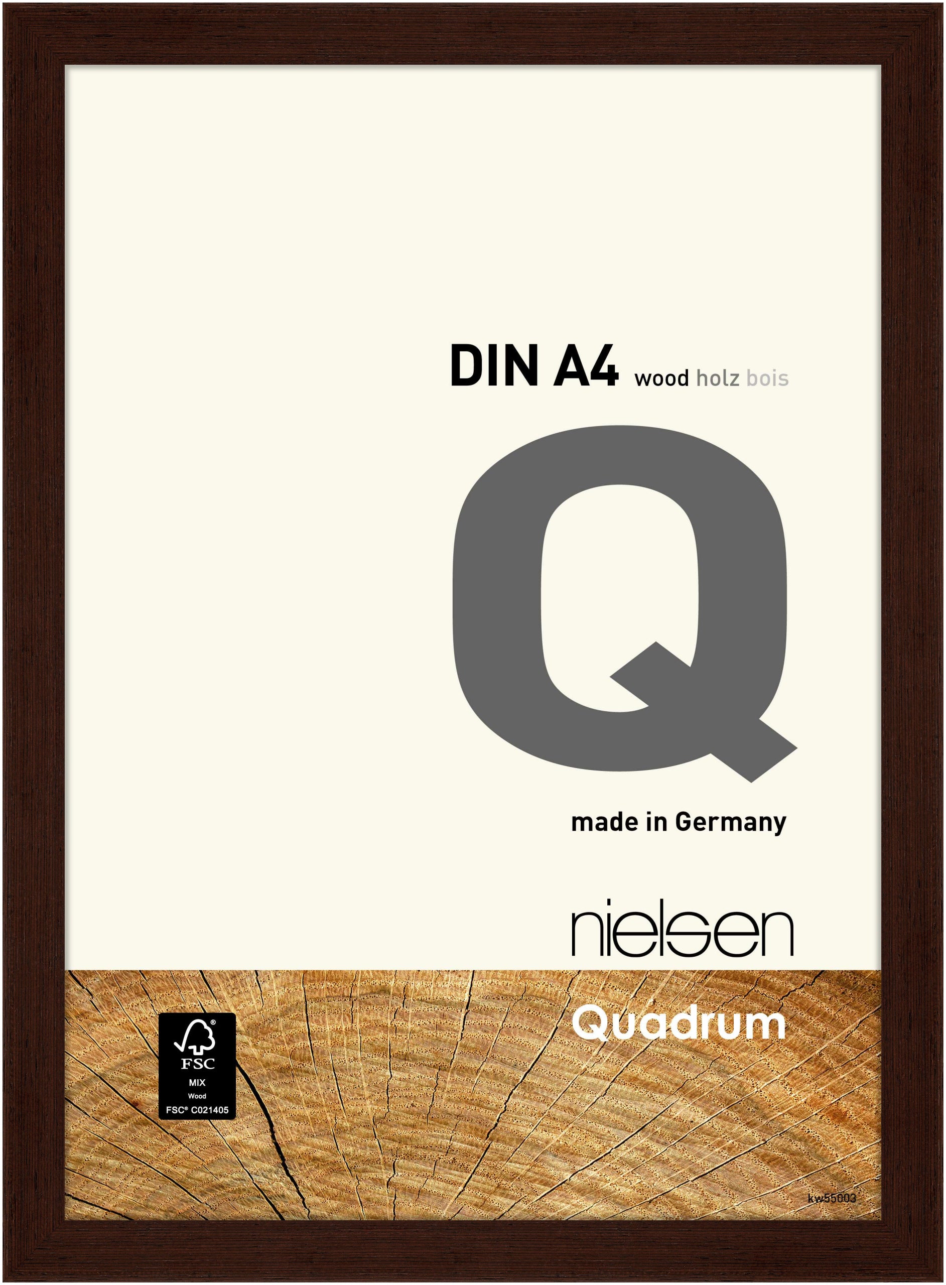 Quadrum wenge wood picture frame