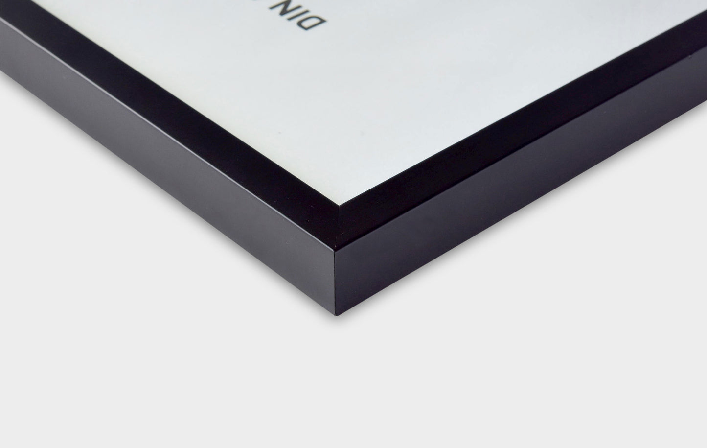 Quadrum black frame corner detail