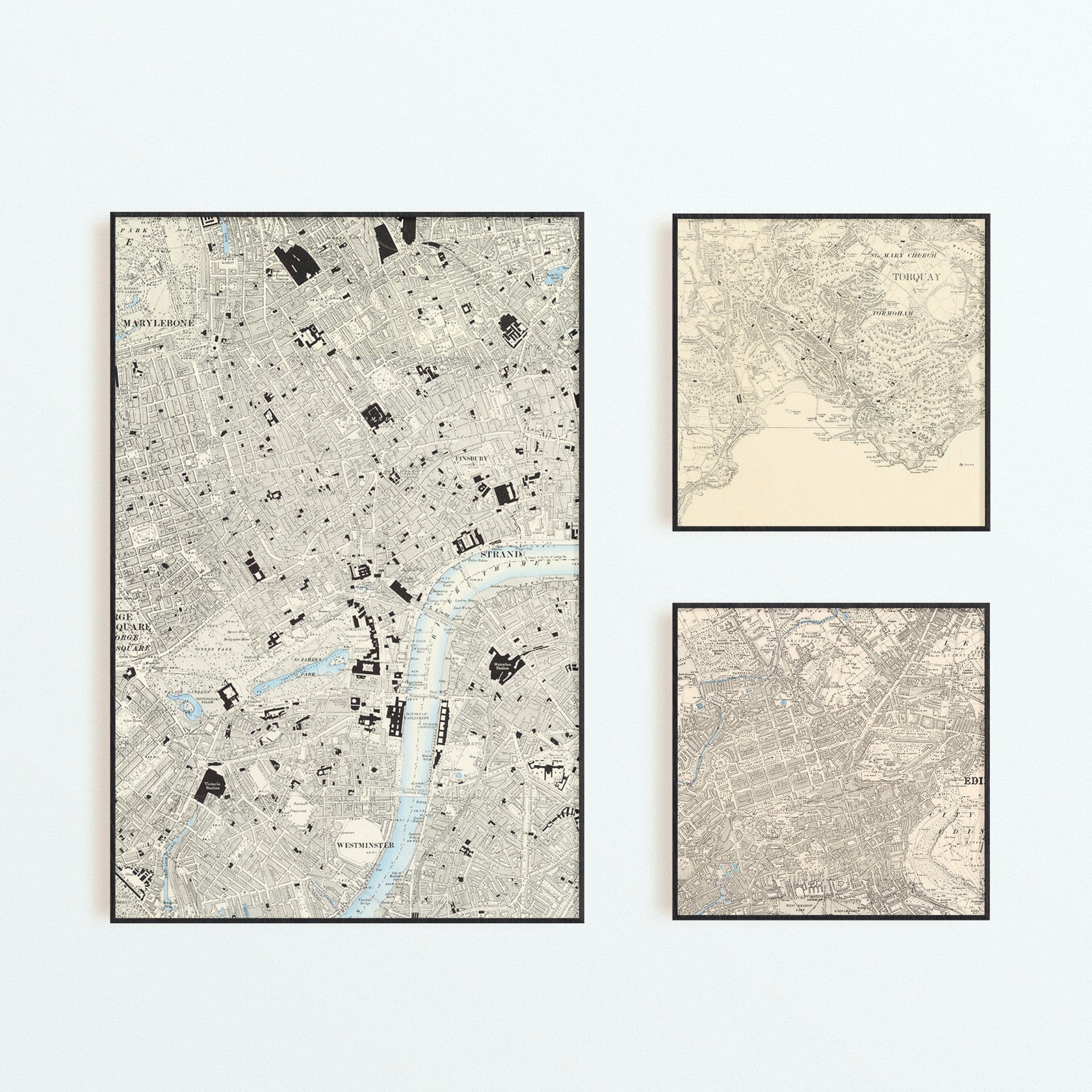 Personalised Old OS Map Print | Historic Ordnance Survey Maps Framed ...