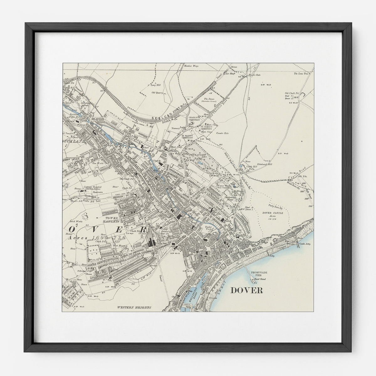 Old OS map print