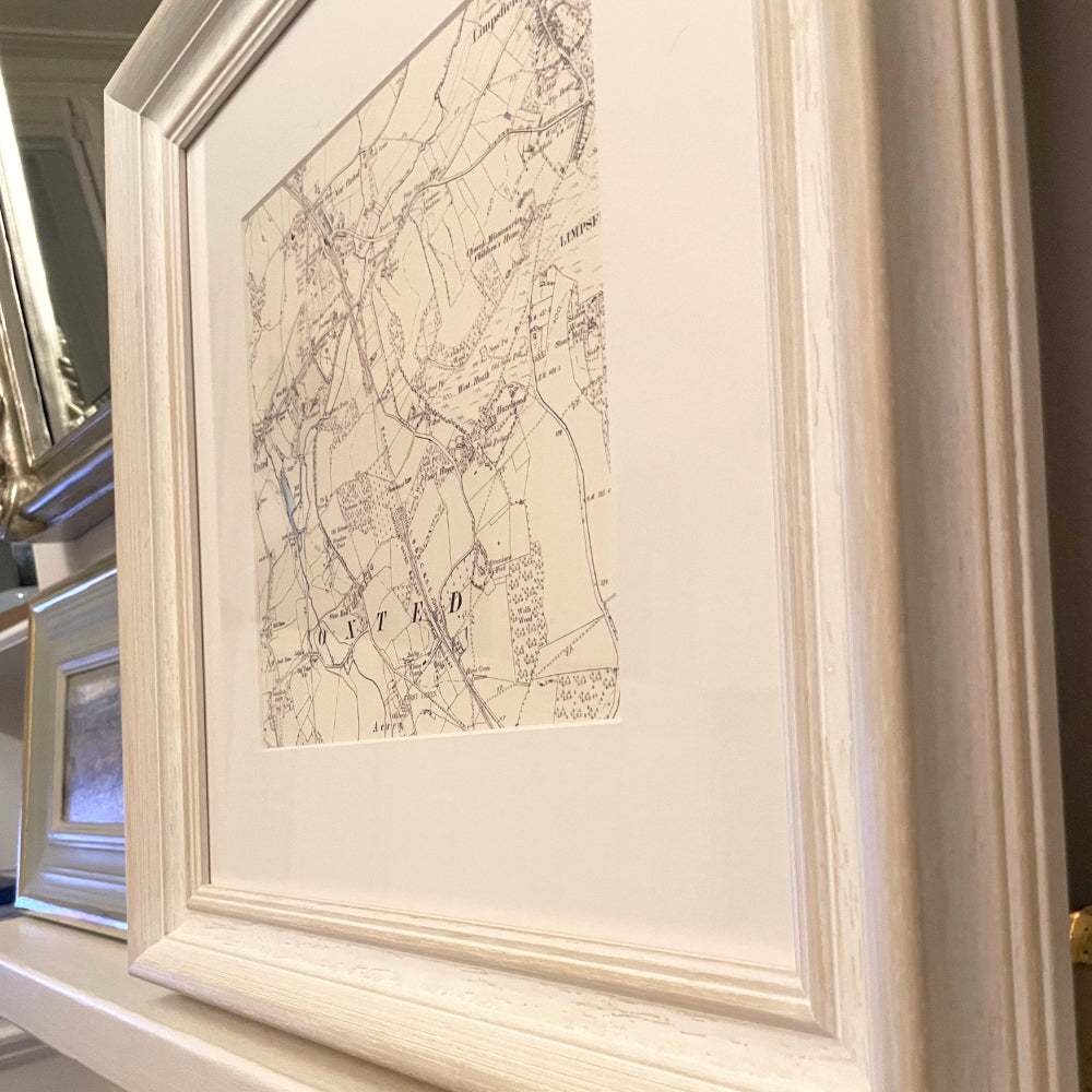 Personalised Old OS Map Print | Historic Ordnance Survey Maps Framed ...