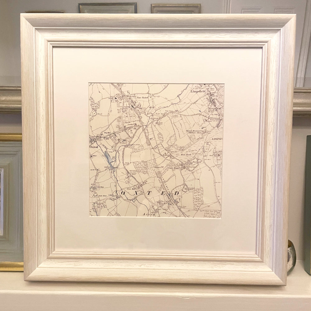 Personalised Old OS Map Print | Historic Ordnance Survey Maps Framed ...